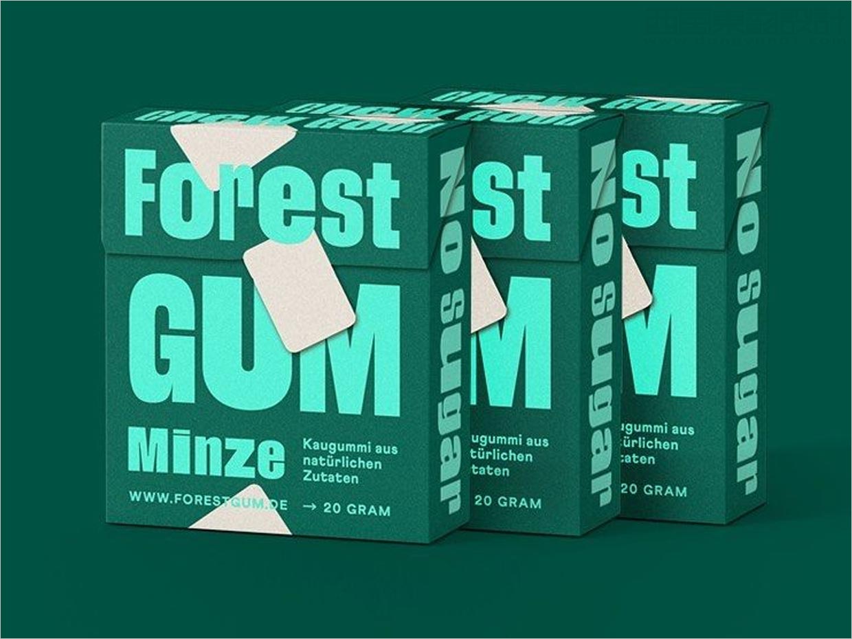 德国Forest Gum天然口香糖包装设计