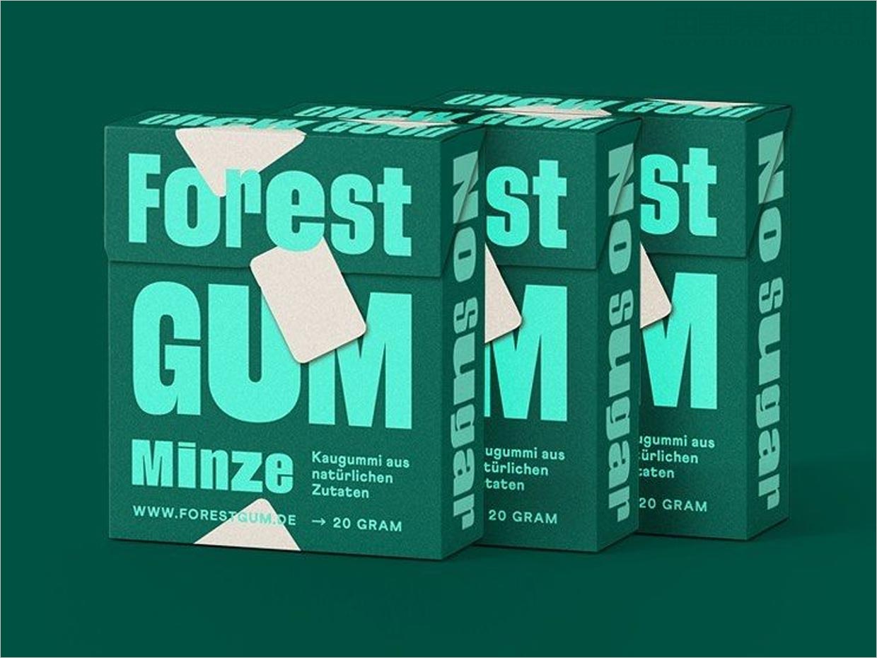 德国Forest Gum天然口香糖包装设计