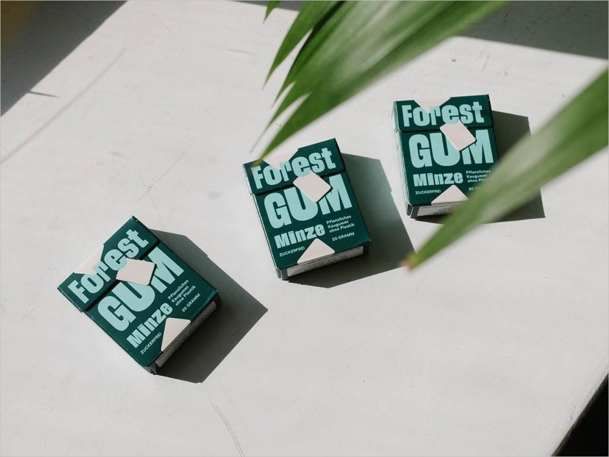 德国Forest Gum天然口香糖包装设计之实物照片