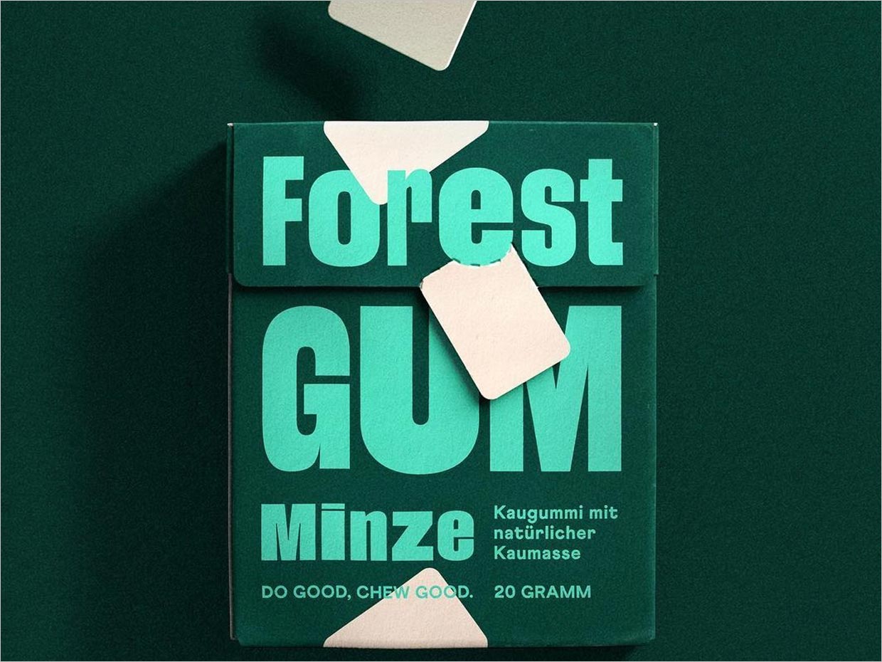 德国Forest Gum天然口香糖包装设计之实物照片