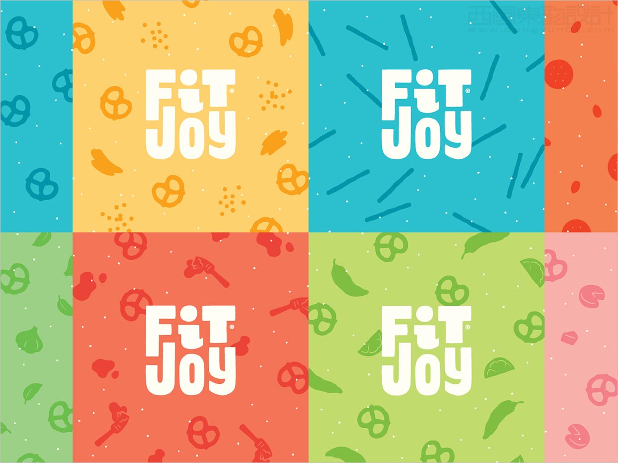 FitJoy椒盐卷饼休闲食品零食logo设计