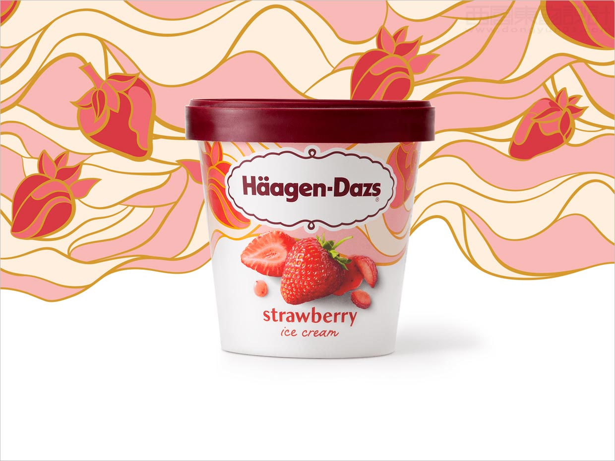 哈根达斯 - 草莓脆皮冰淇淋 - Häagen-Dazs CN