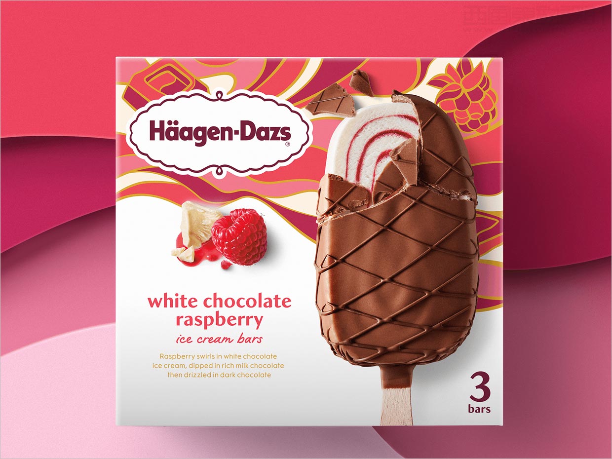 美国哈根达斯冰淇淋雪糕包装设计