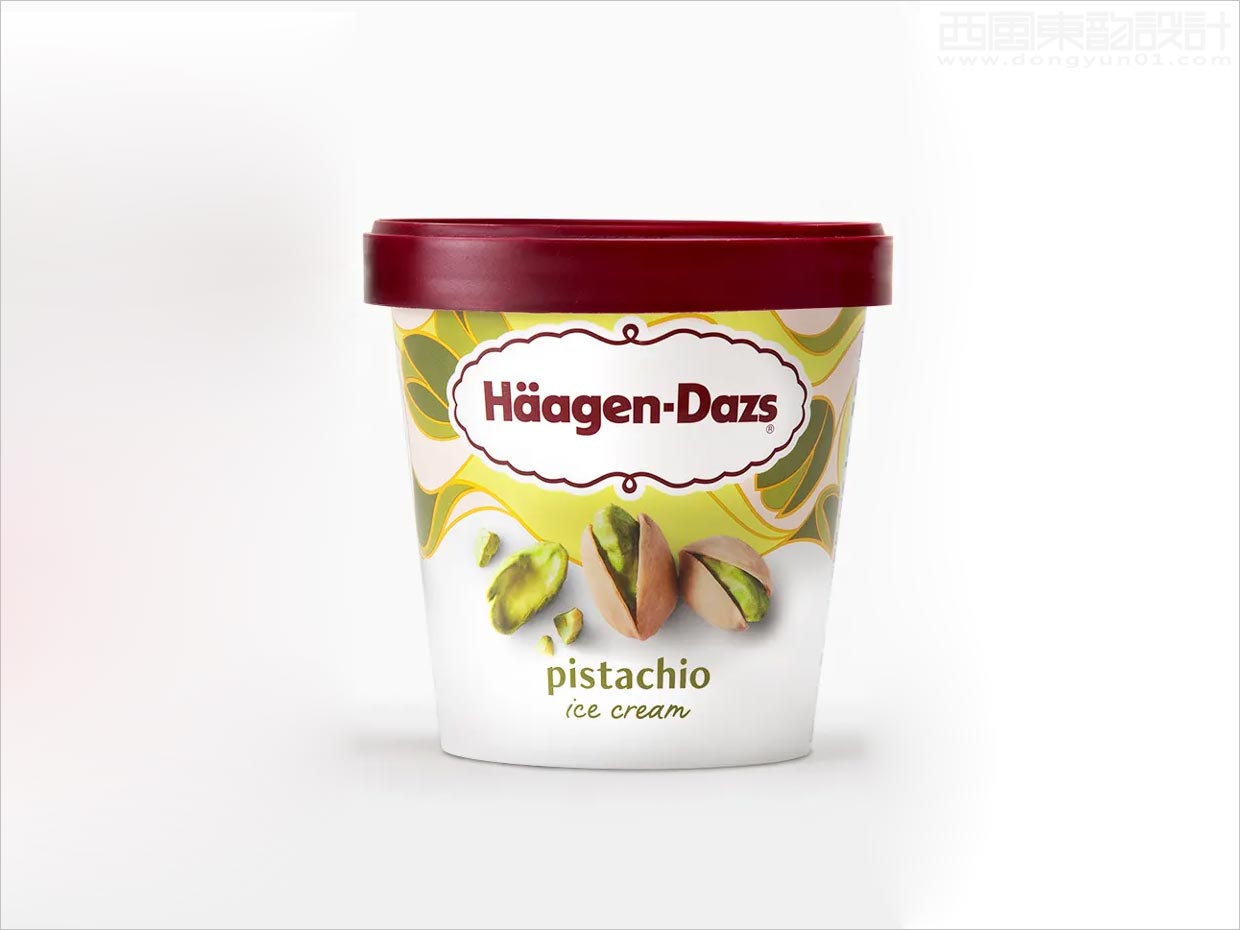 美国哈根达斯开心果冰淇淋包装更新设计