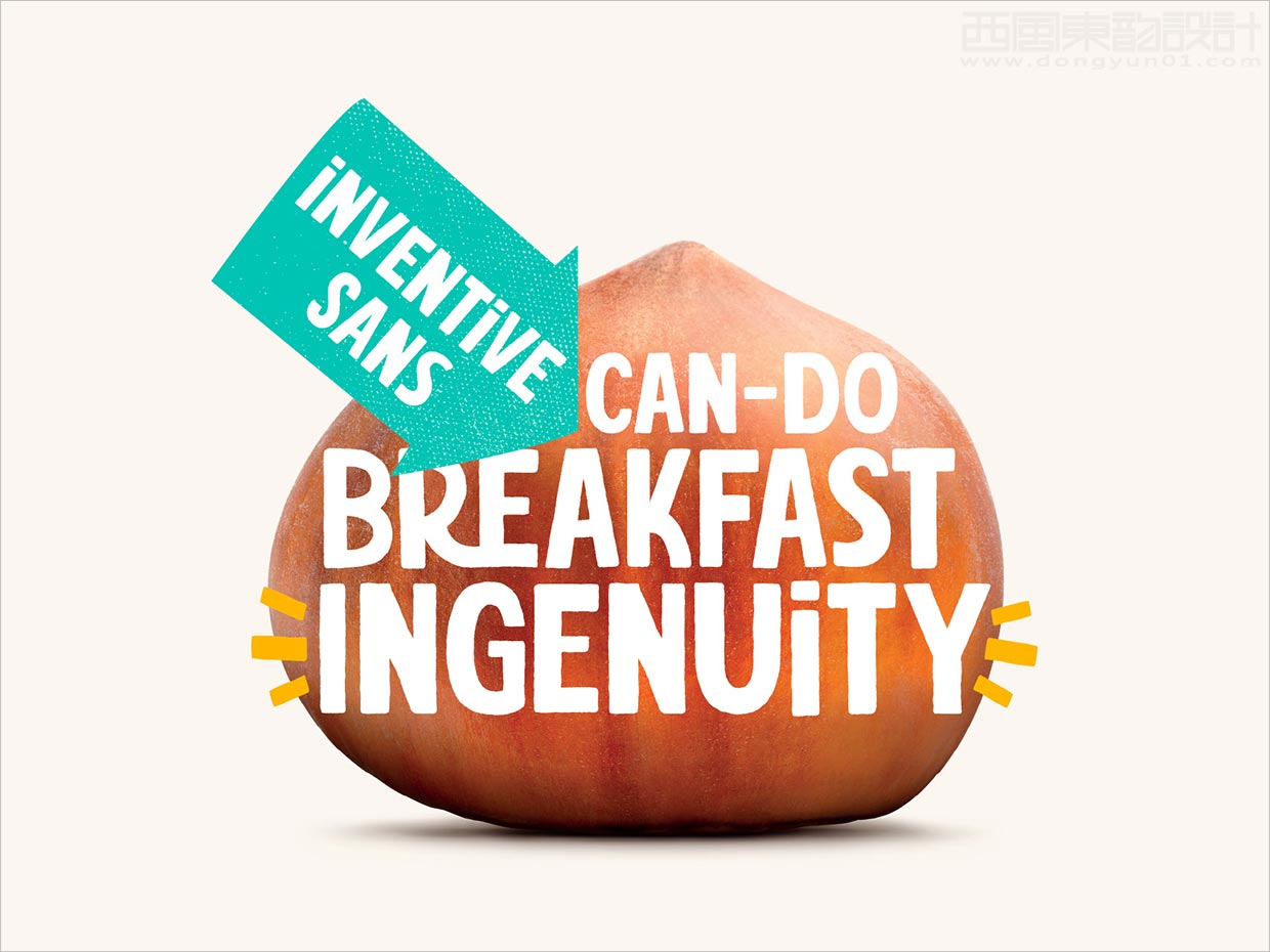 新西兰Hubbards麦片早餐食品logo字体设计