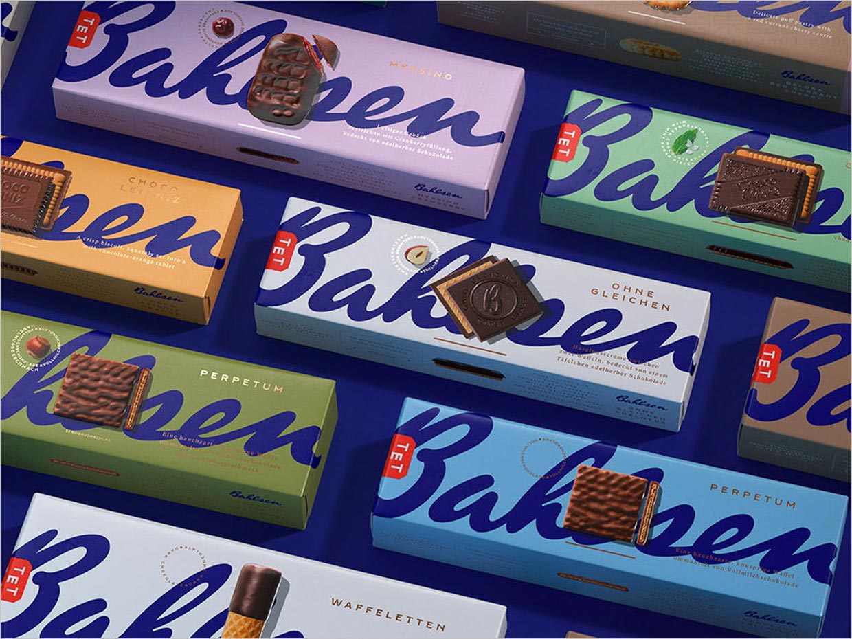 德国Bahlsen饼干快消食品包装盒设计