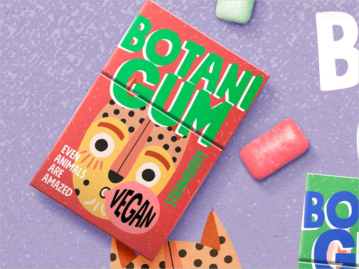 德国Botani Gum口香糖包装设计之实物照片