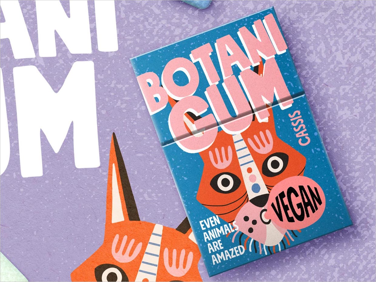 德国Botani Gum口香糖包装设计之实物照片
