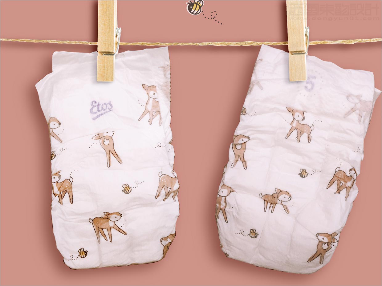 轻松又精致的荷兰Etos婴儿纸尿裤包装设计之实物照片