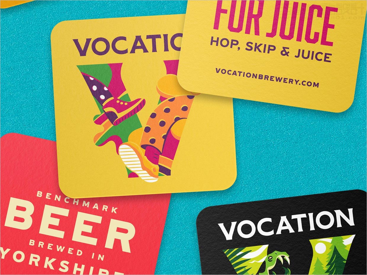 英国Vocation精酿啤酒品牌形象设计之卡片设计
