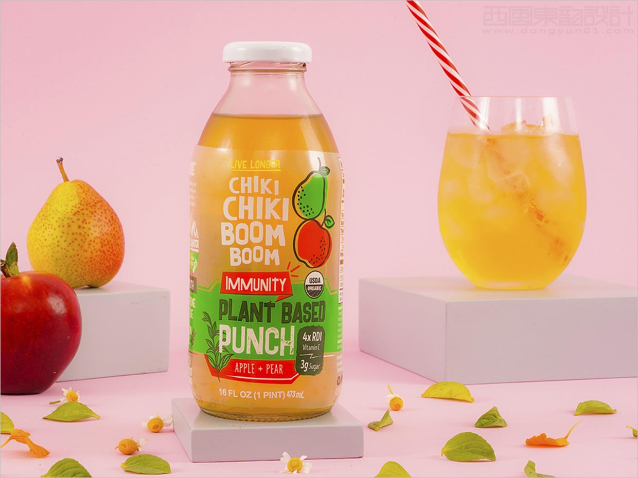 厄瓜多尔Chiki Chiki Boom Boom雪梨果汁饮料包装设计