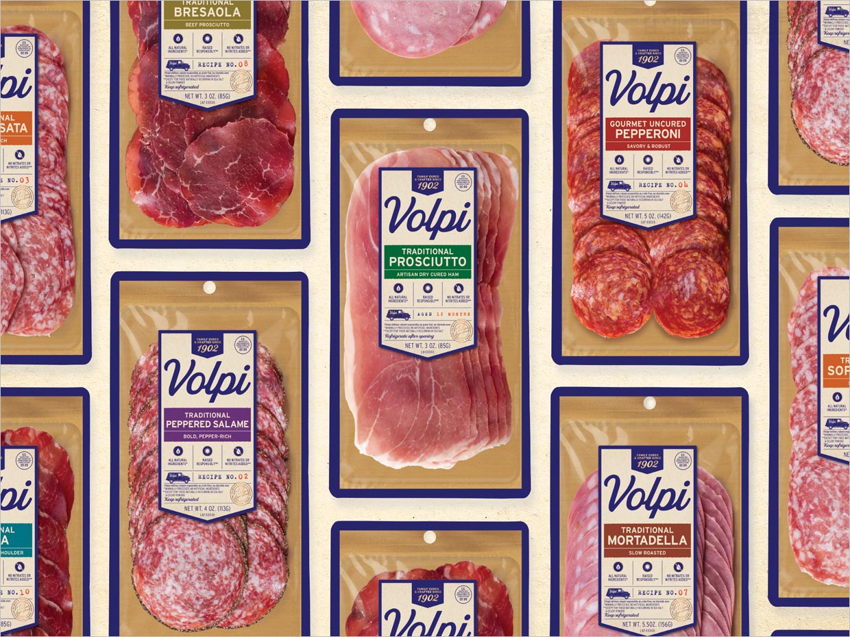 美国Volpi Foods肉类食品包装设计