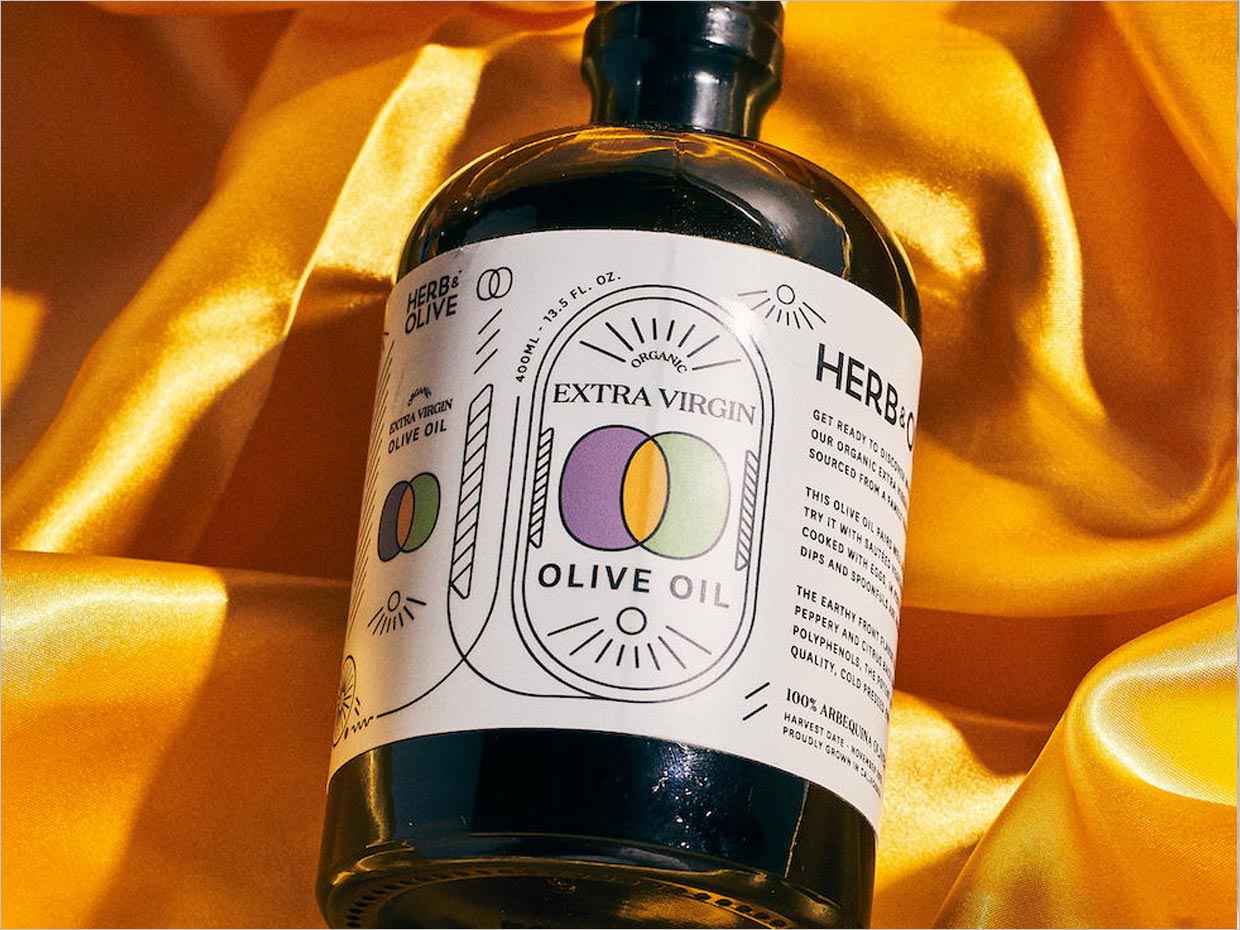 美国Herb & Olive有机特级初榨橄榄油包装设计之实物照片