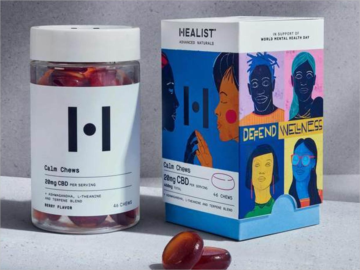 美国Healist营养补充剂软糖保健品包装设计