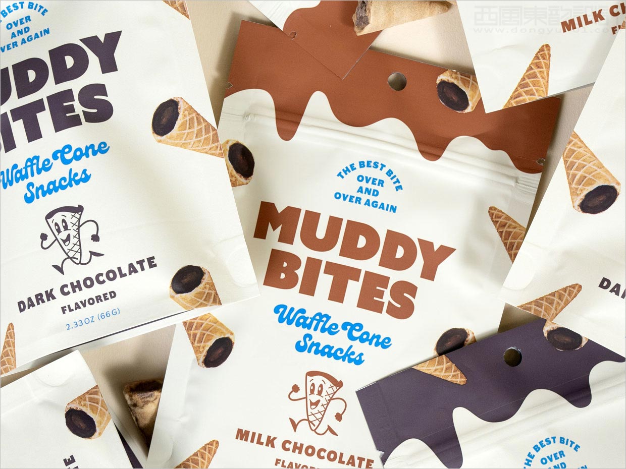 Muddy Bites冰淇淋甜筒休闲饮品包装设计
