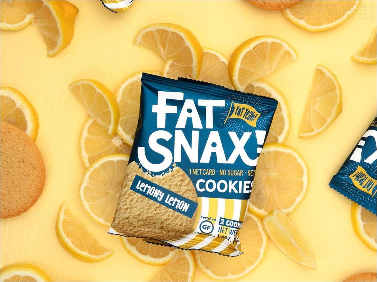 美国Fat Snax饼干快消食品包装设计