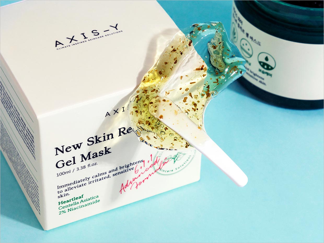 韩国AXIS-Y清洁美容化妆品包装设计之实物照片