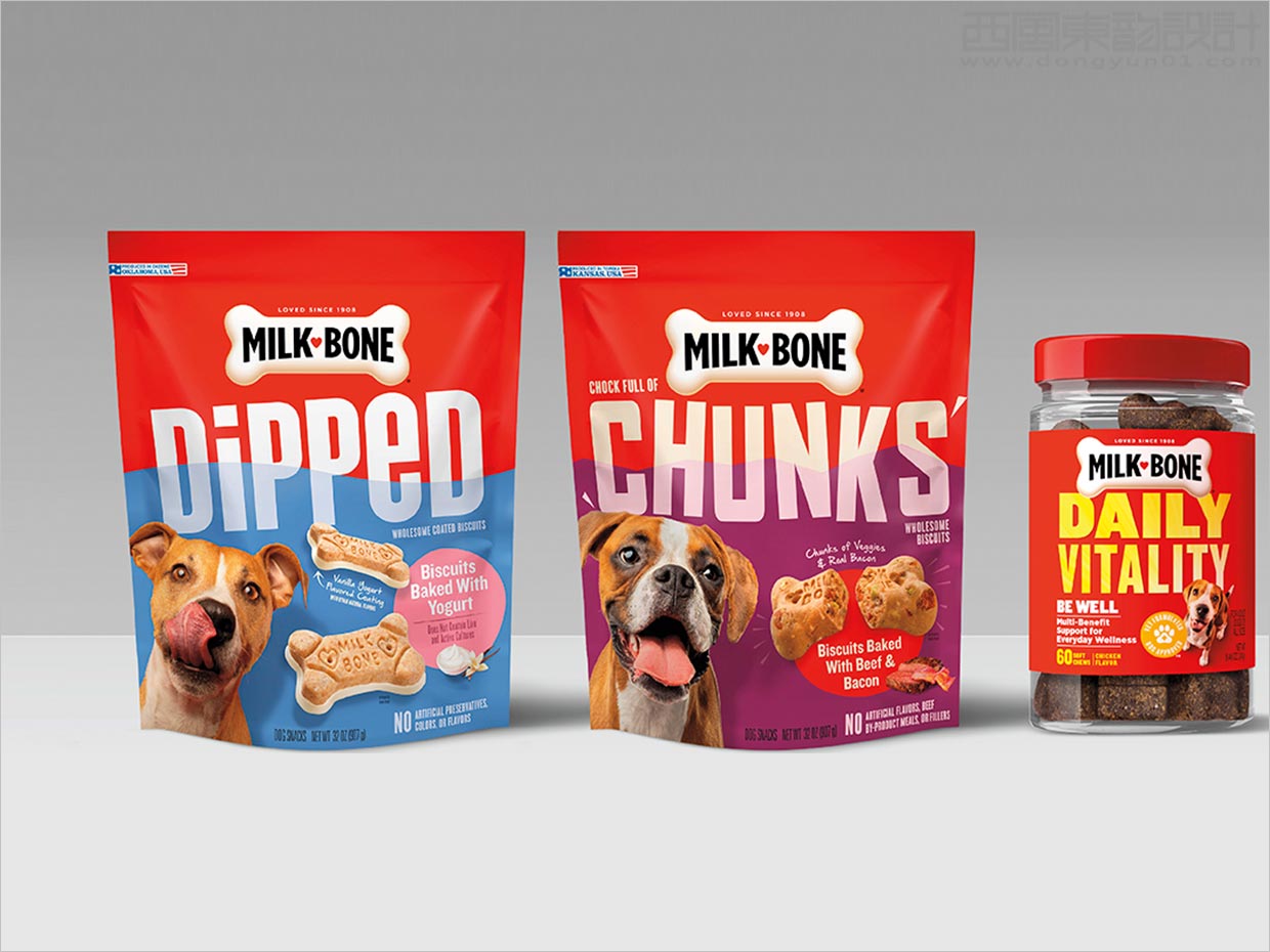 美国Milk-Bone狗粮宠物食品包装设计