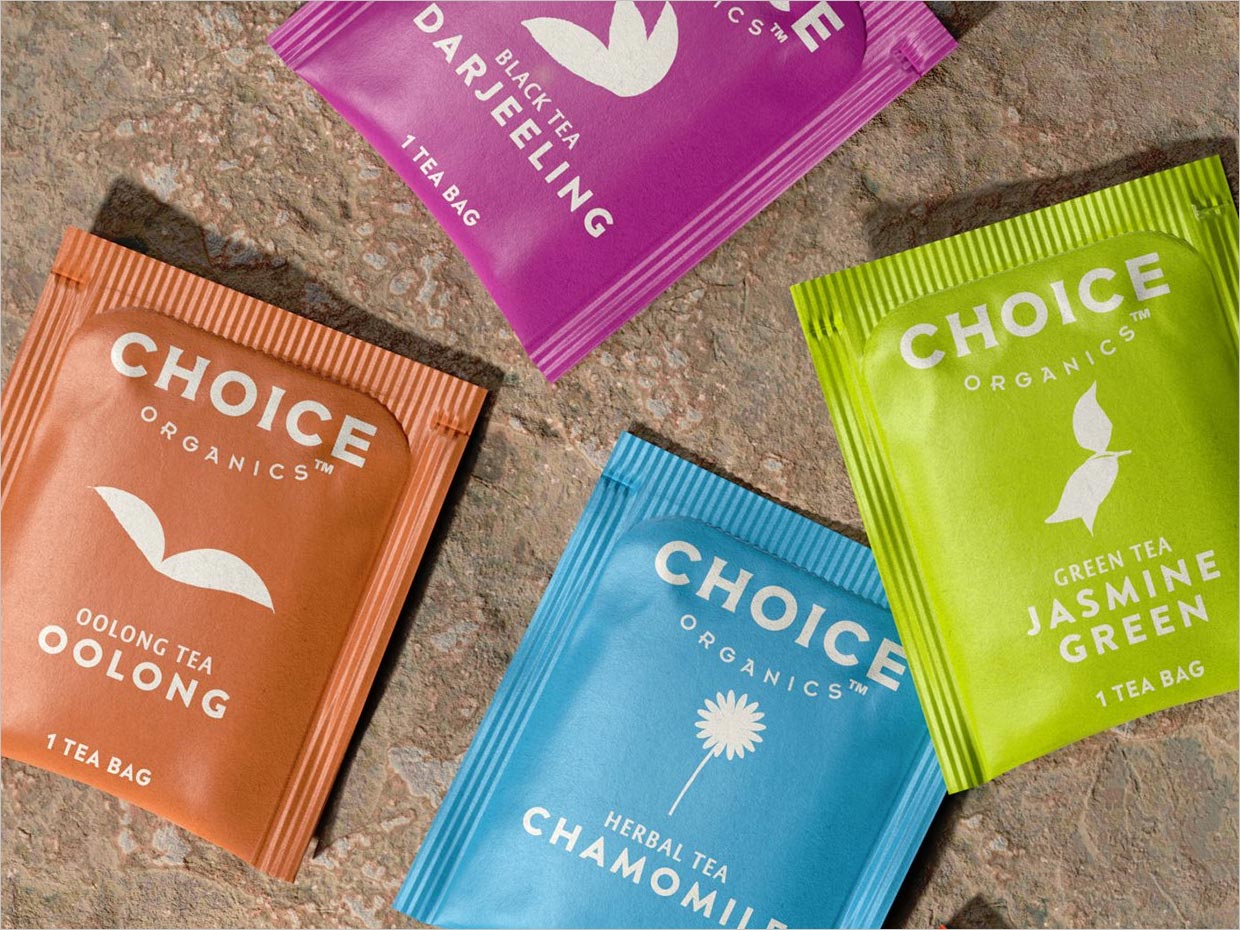 美国Choice Organics Teas有机茶叶饮料包装设计之内袋设计