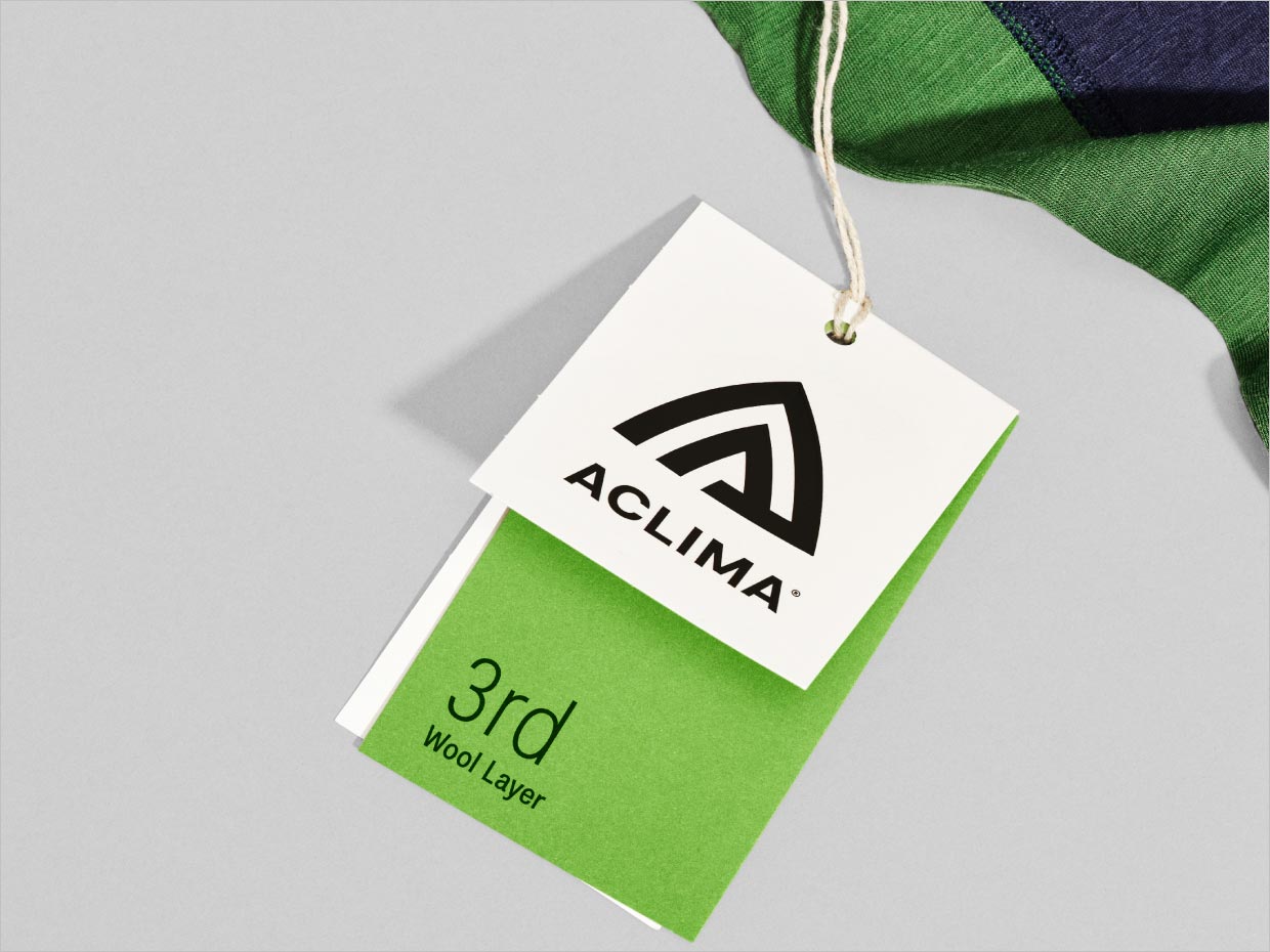 挪威Aclima羊毛服装纺织品包装设计之实物照片