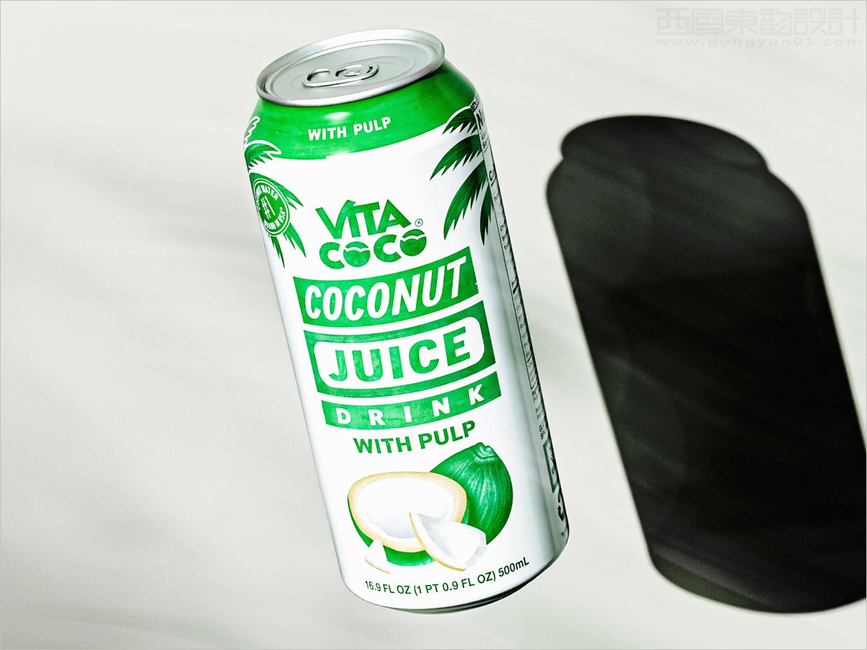 美国Vita Coco椰子口味果汁饮料包装设计