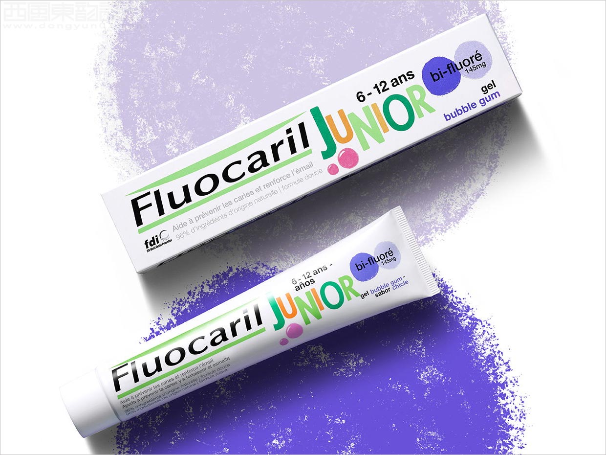 法国Fluocaril牙膏日化用品包装设计