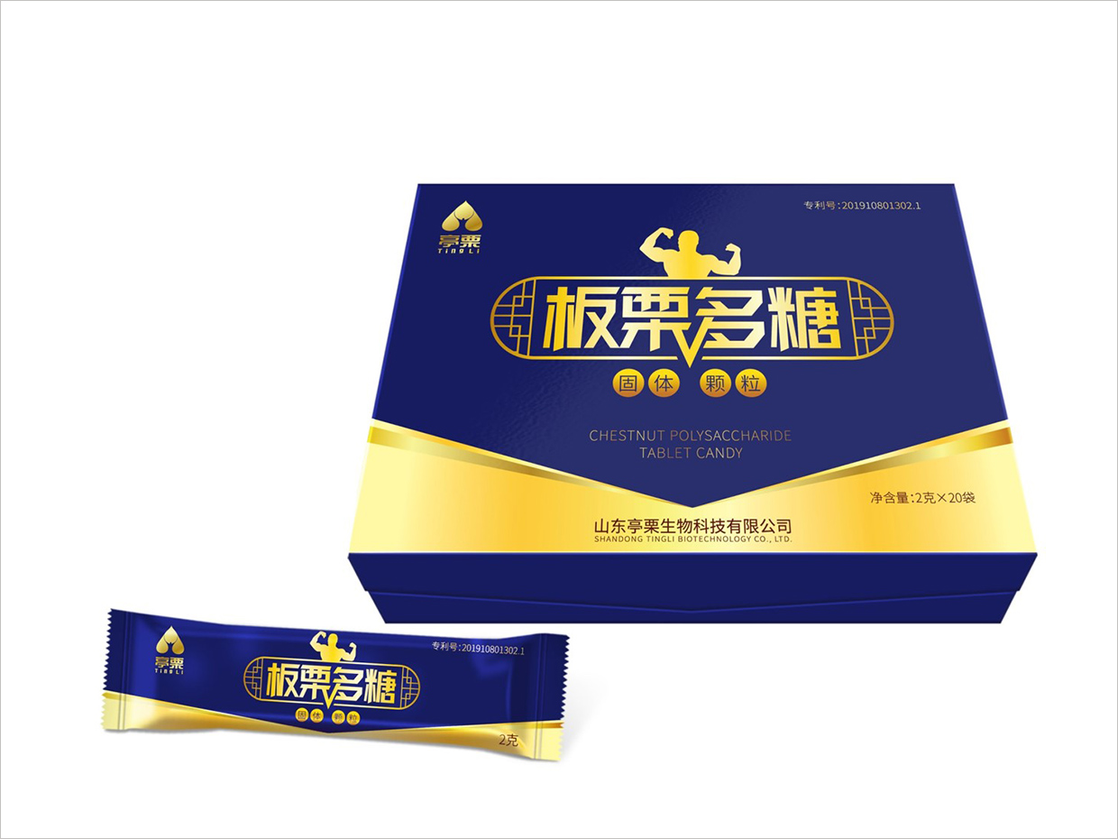 山东亭栗生物科技公司板栗多糖固体颗粒包装设计