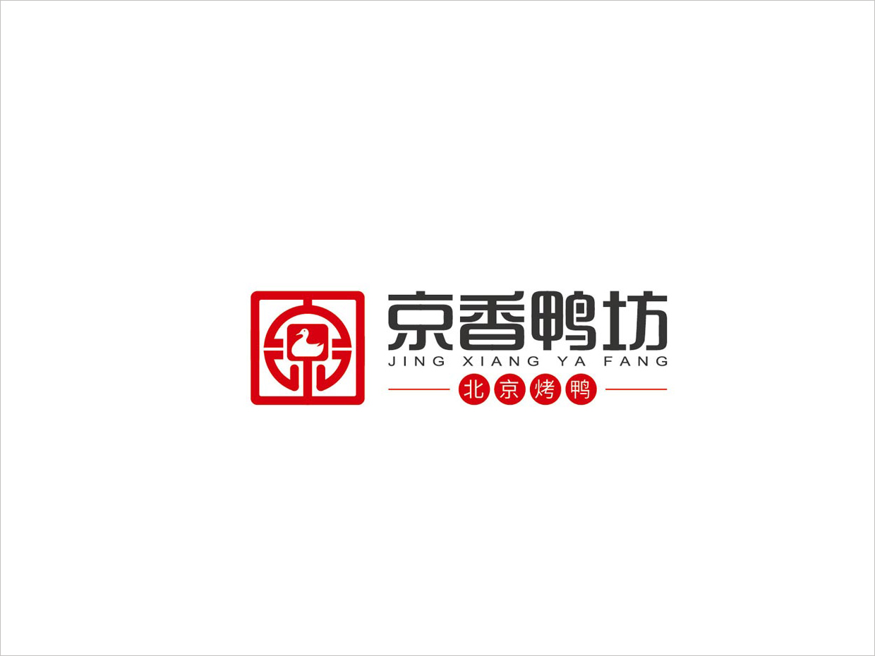 北京京香鸭坊餐饮连锁品牌logo设计