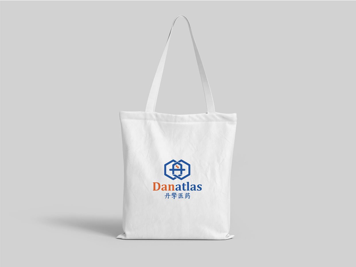 北京丹擎医药科技公司logo设计应用之手提袋设计