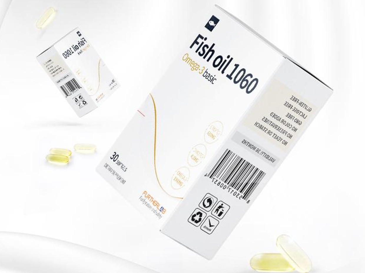 FURTHERLAB鱼油保健品包装设计之实物照片