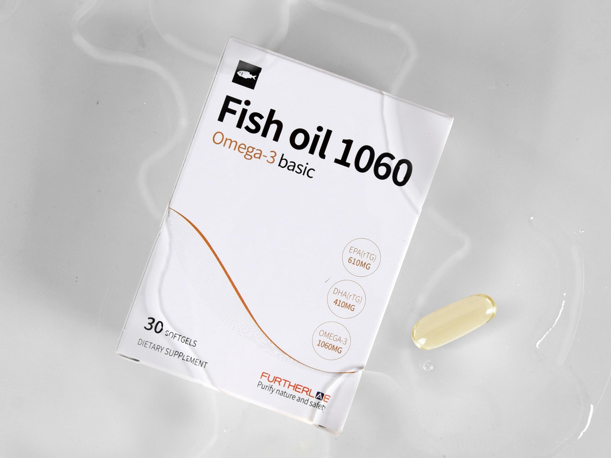 FURTHERLAB鱼油保健品包装设计之实物照片