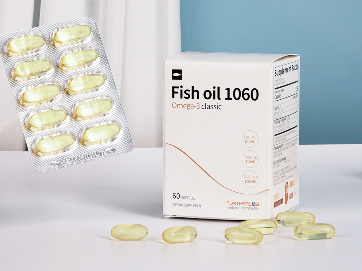 FURTHERLAB鱼油保健品包装设计之实物照片