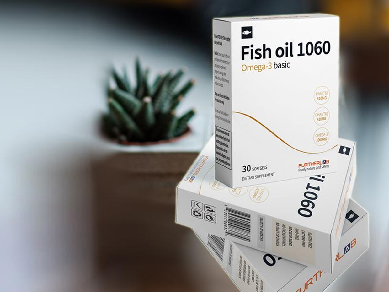 FURTHERLAB鱼油保健品包装设计之实物照片