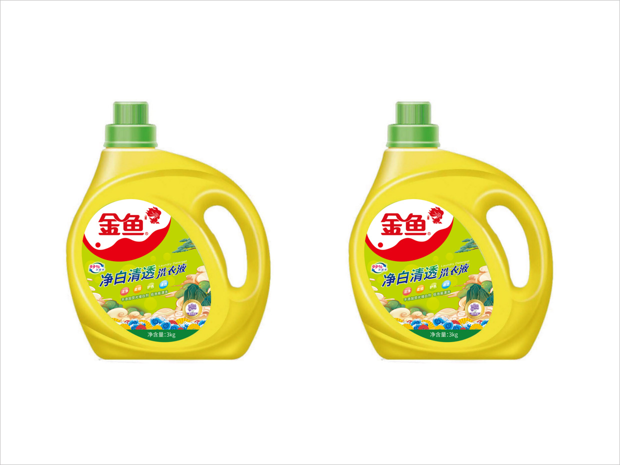 北京金鱼洗衣液日化用品包装设计