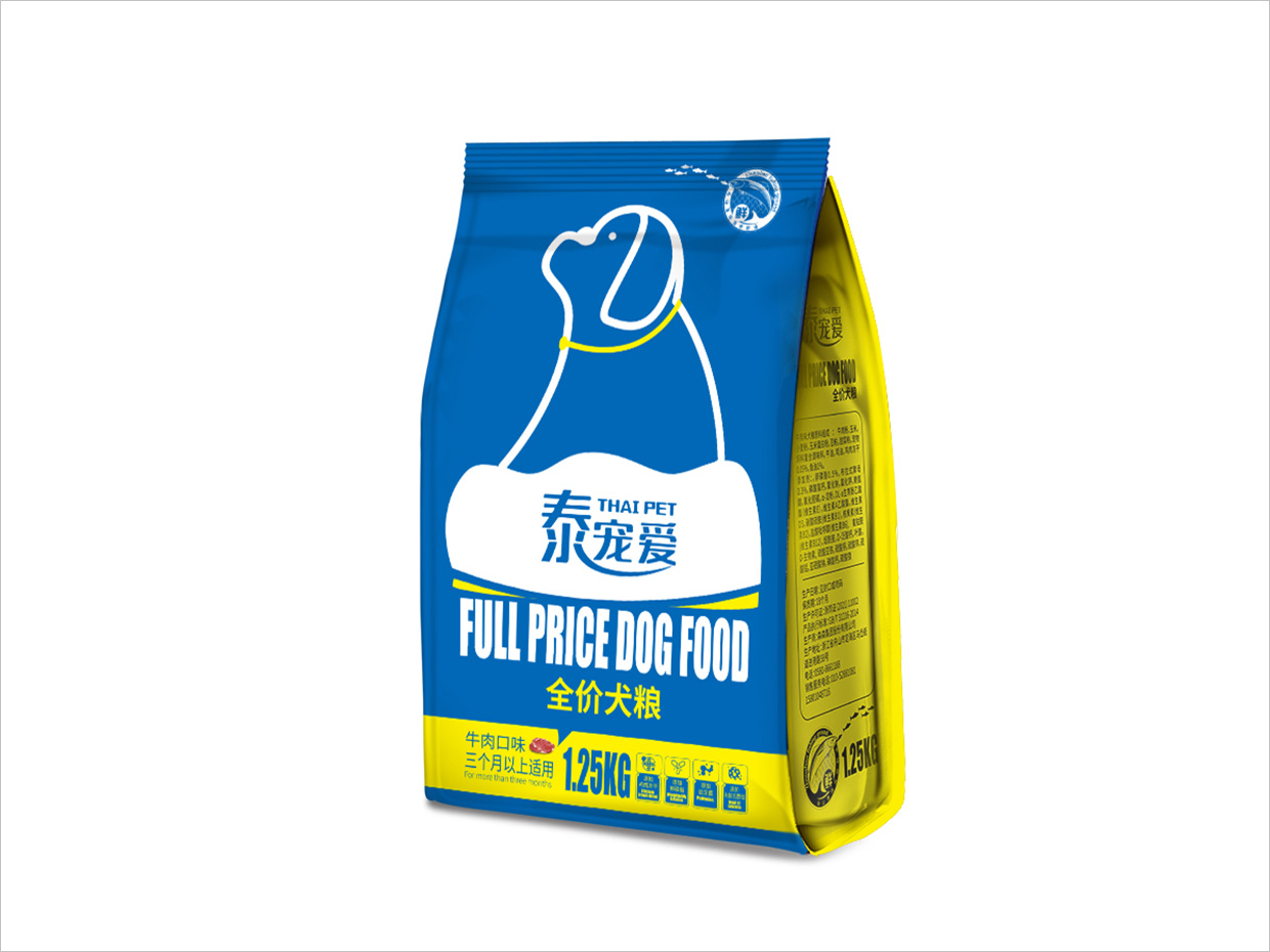 泰宠爱宠物食品袋包装设计 泰宠爱宠物食品袋包装设计