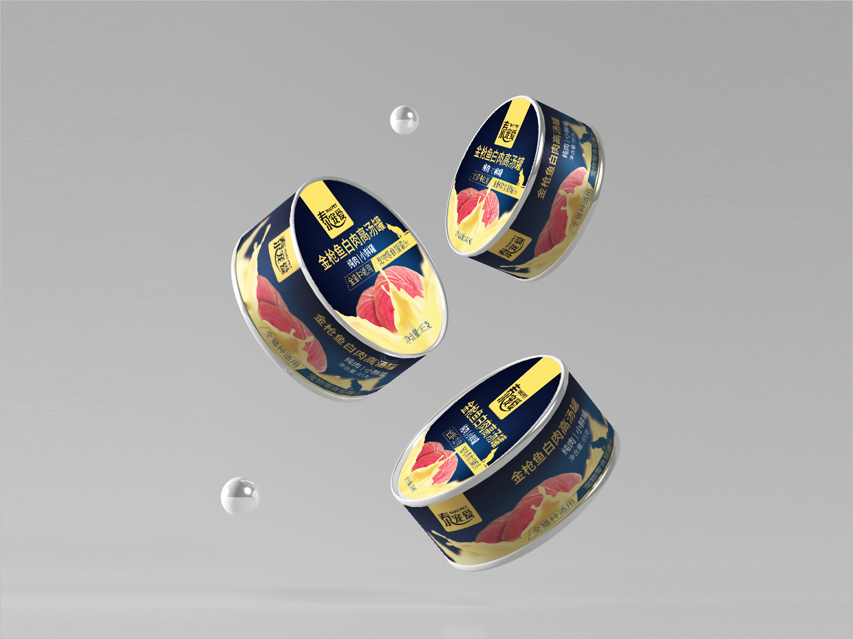 泰宠爱宠物食品罐包装设计 泰宠爱宠物食品罐包装设计