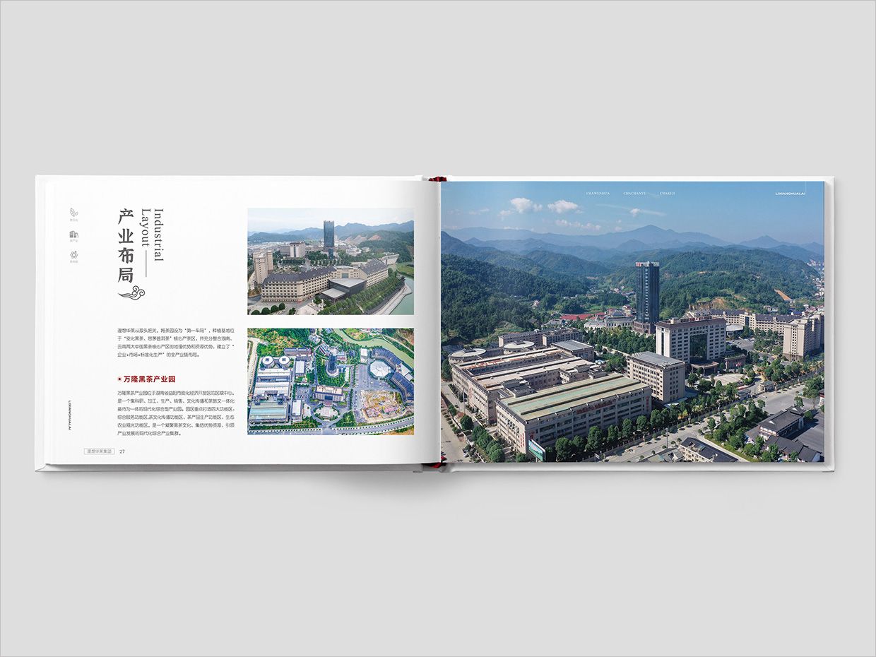 理想华莱科技集团公司画册设计之产业布局页面设计