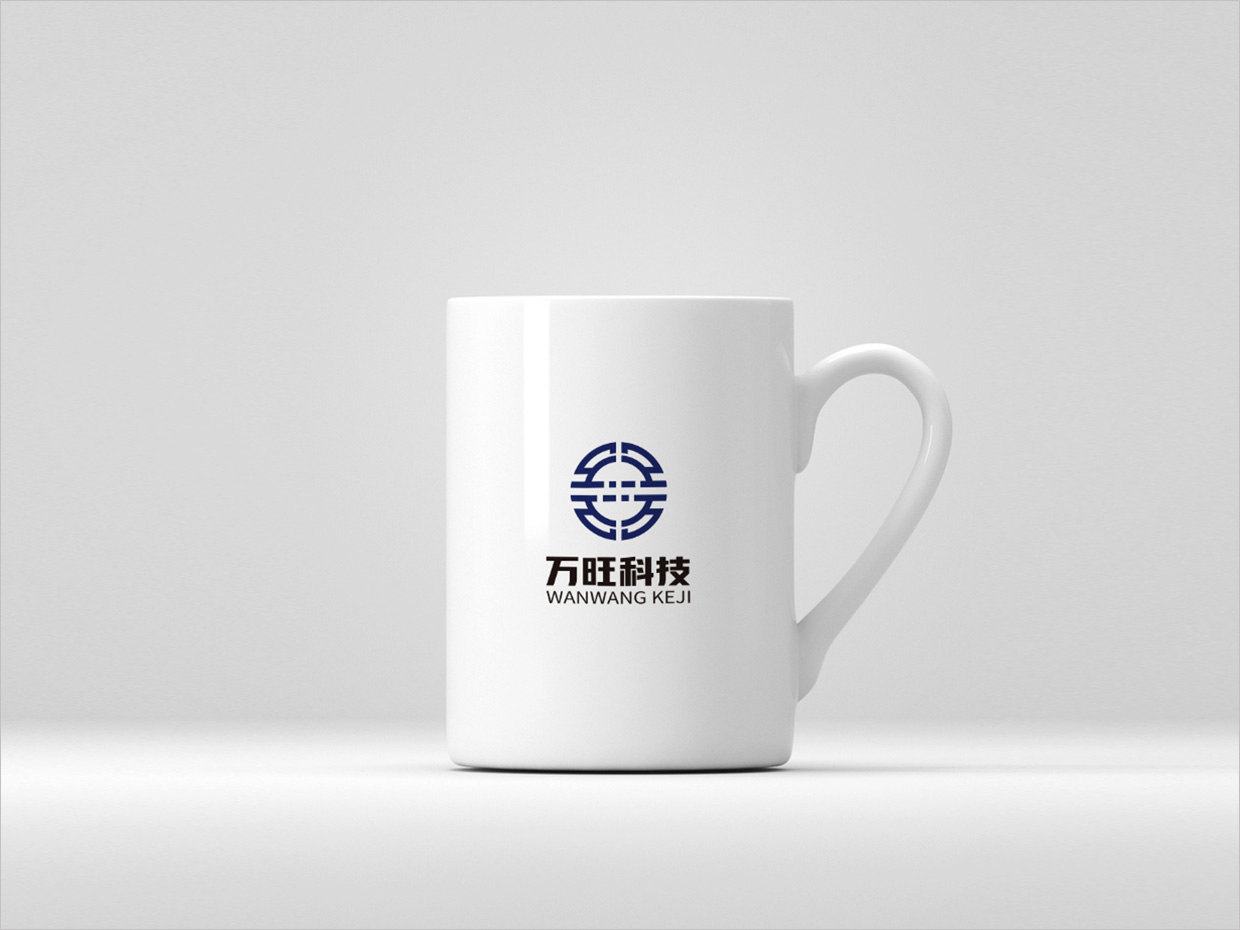 北京万旺科技公司logo设计之茶杯设计